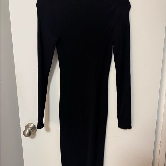 Aritzia Babaton Dumas Dress - SMALL- black - ribbed - long - Picture 2 of 3